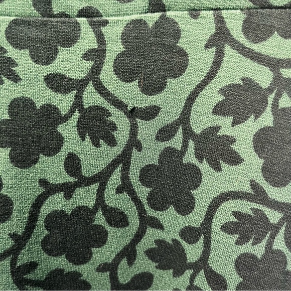 Boden Green Floral Alexis Midi Dress Button Sleeves Size 4R - Picture 6 of 14